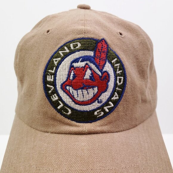 Cleveland Indians Chief Wahoo Baseball Hat American Needle Strapback Snap Cap - Picture 12 of 12
